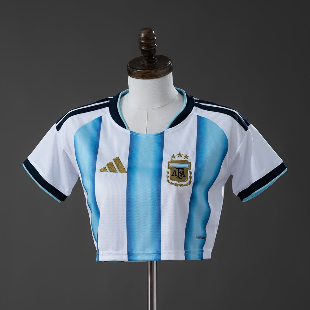 Camisola Principal Argentina Crop Top Feminina 2026