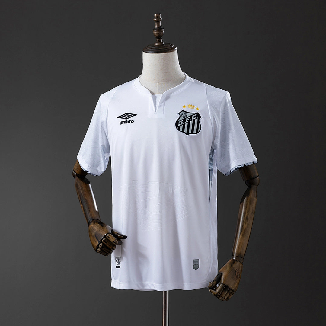 Camisola Principal do Santos FC 2024/2025 Todos Patrocinadores
