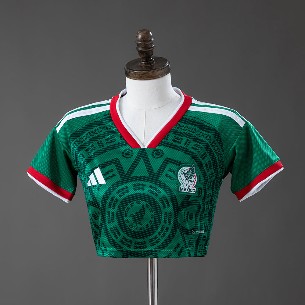 Camisola Principal México Crop Top Feminina 2026