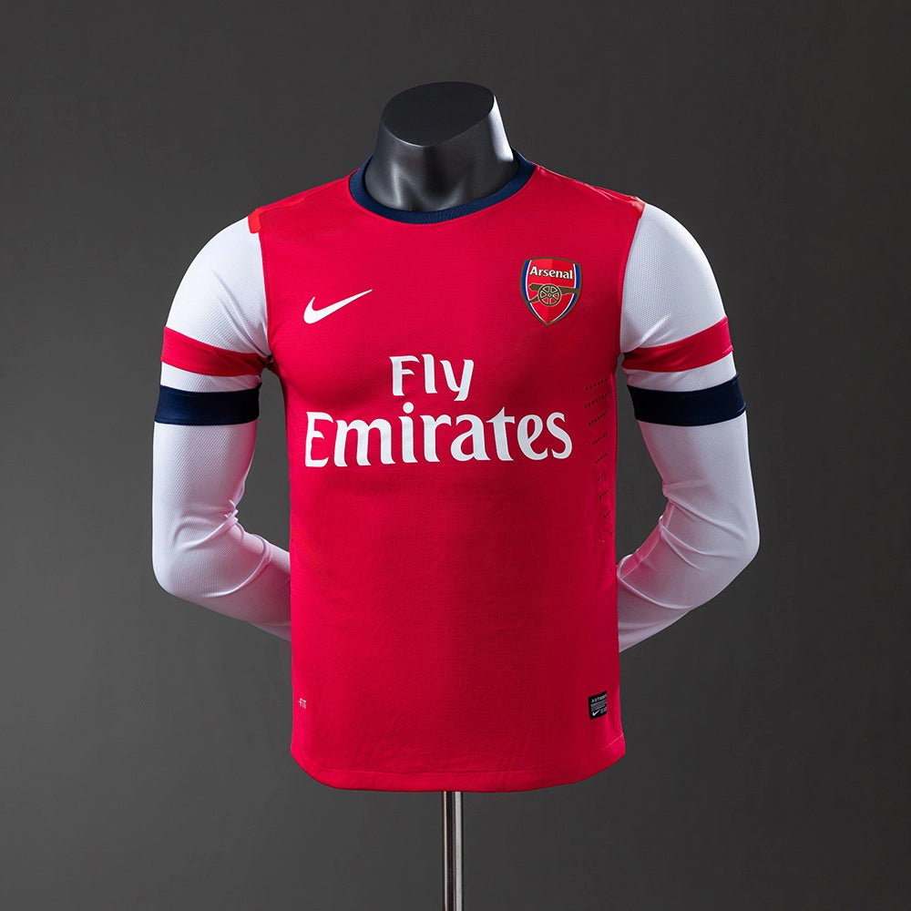 Camisola Arsenal 2012/13 Principal Manga Comprida Retro Versão Jogador