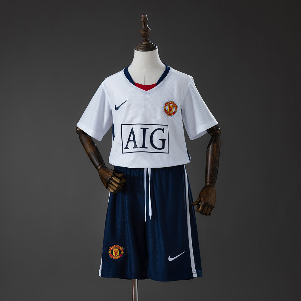 Camisola Fora Retro Manchester United League Edition 2008/2009 Criança