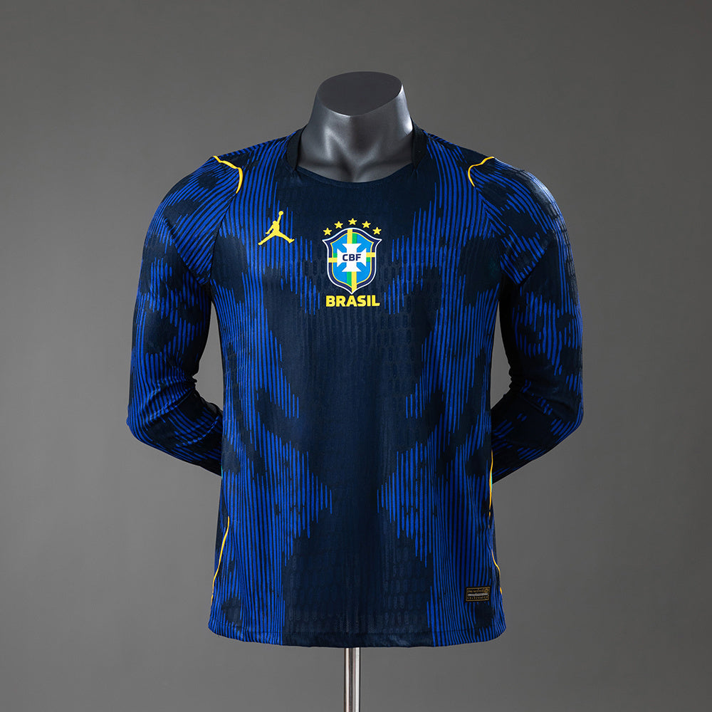 Camisola alternativa Brasil Manga Comprida jogador 2026