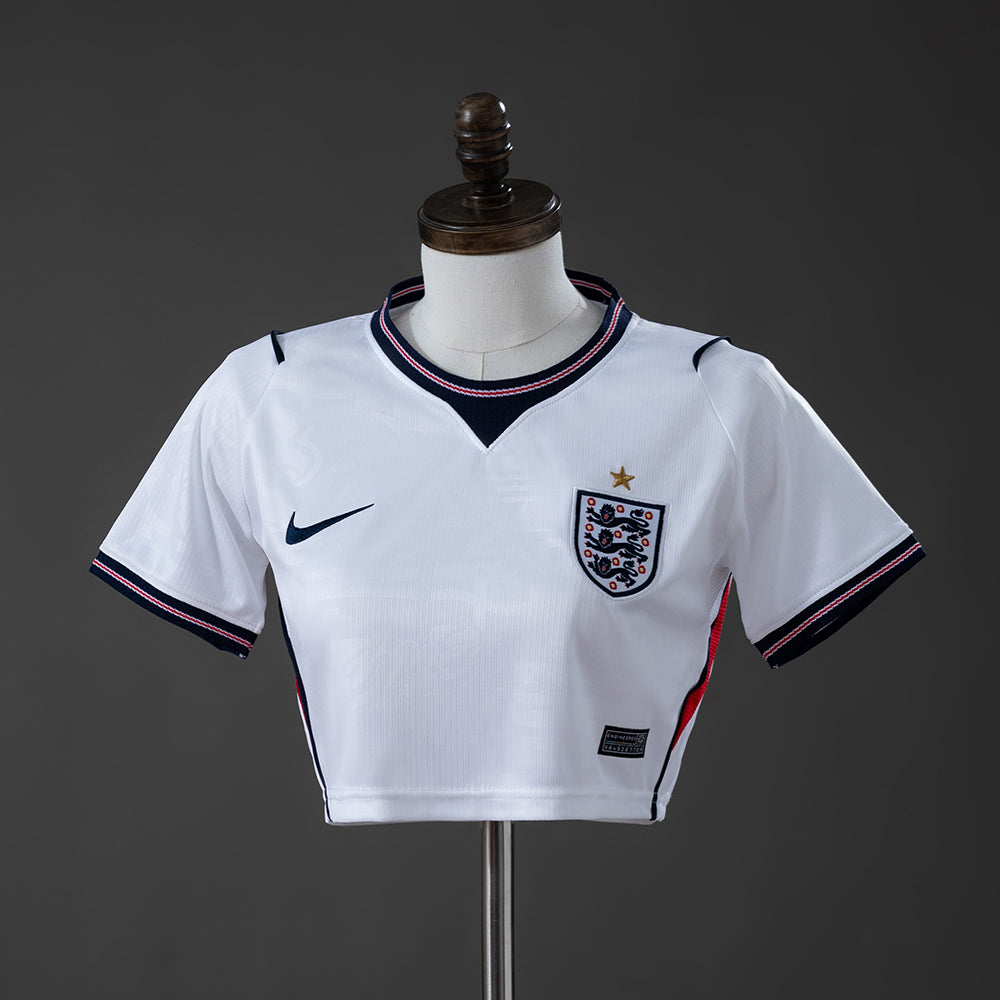 Camisola Principal Inglaterra Crop Top Feminina 2026