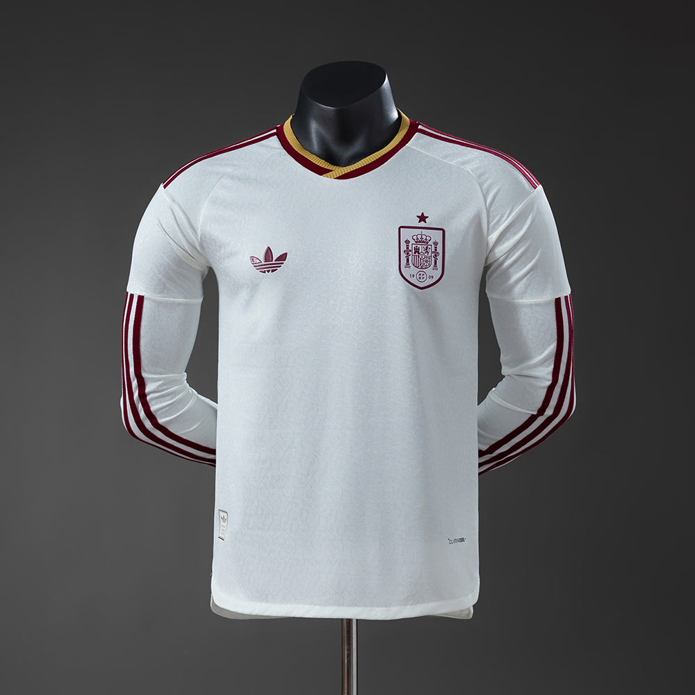 Camisola Fora Espanha 2026 Versão Jogador Manga Comprida