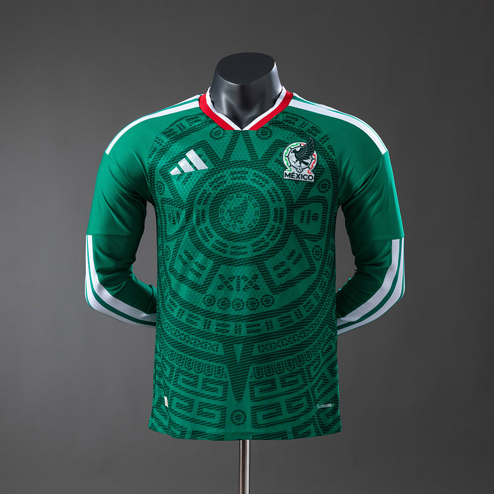 Camisola Seleção México Principal Manga Comprida Versão Jogador 2026