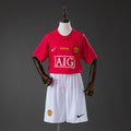Kit Crianca Manchester United Principal 2007/2008 Champions League