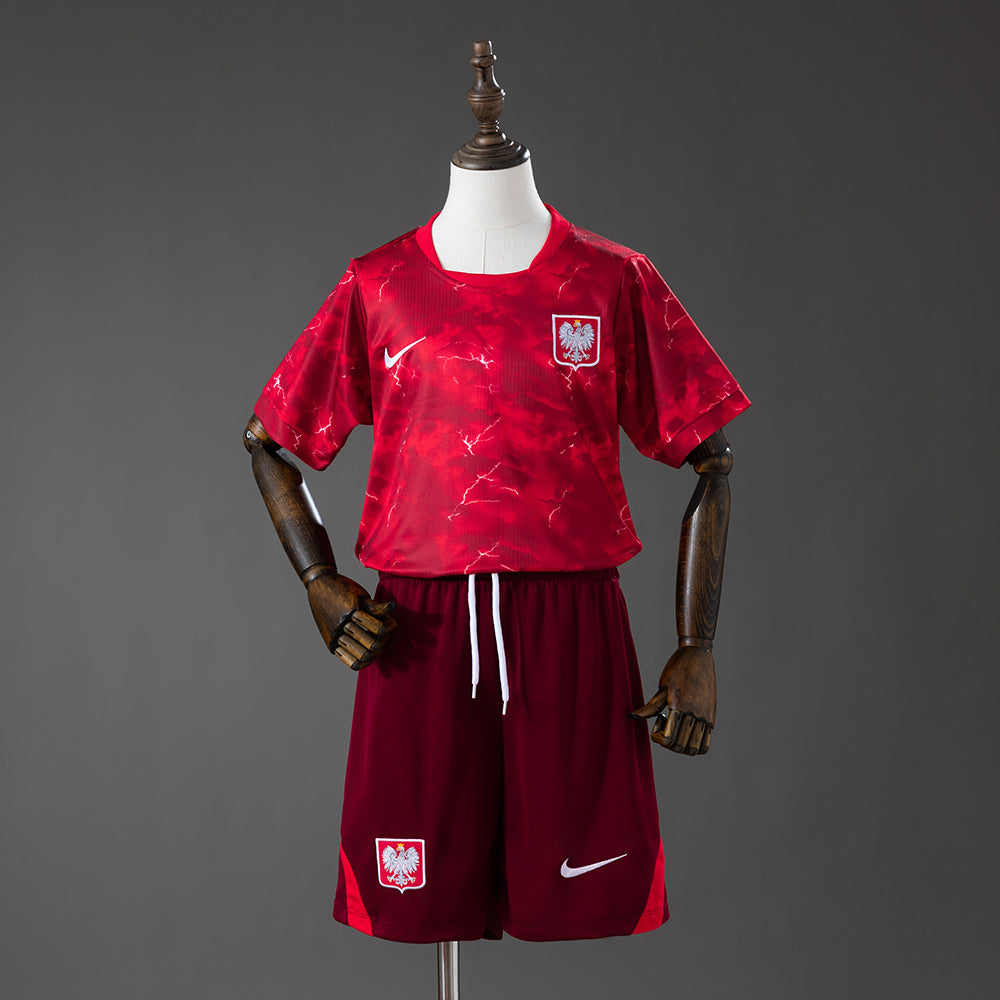 Camisola Fora Polónia 2026 Criança