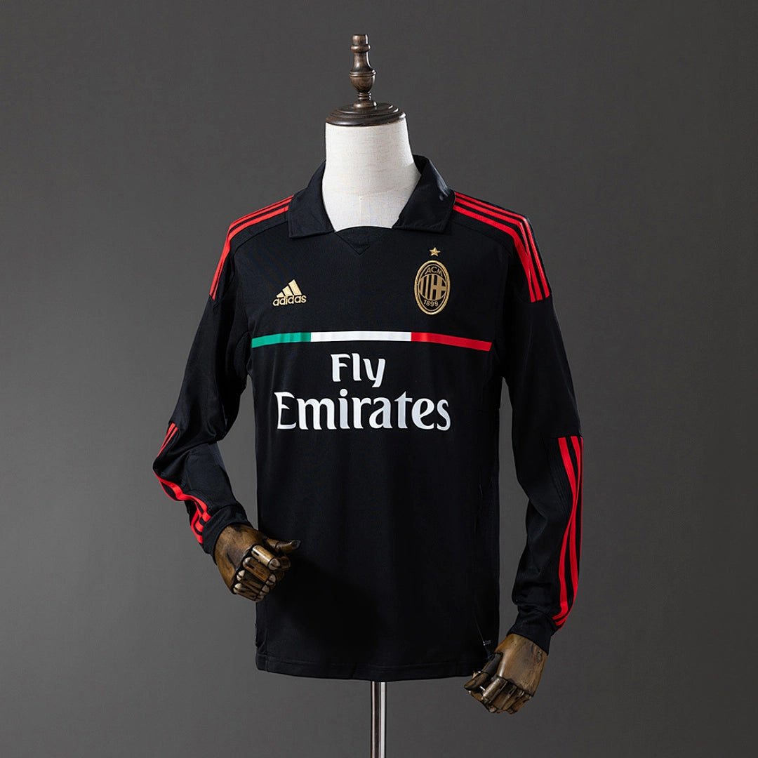 Camisola Alternativa do AC Milan 2011/2012 (Retro, Manga Longa)