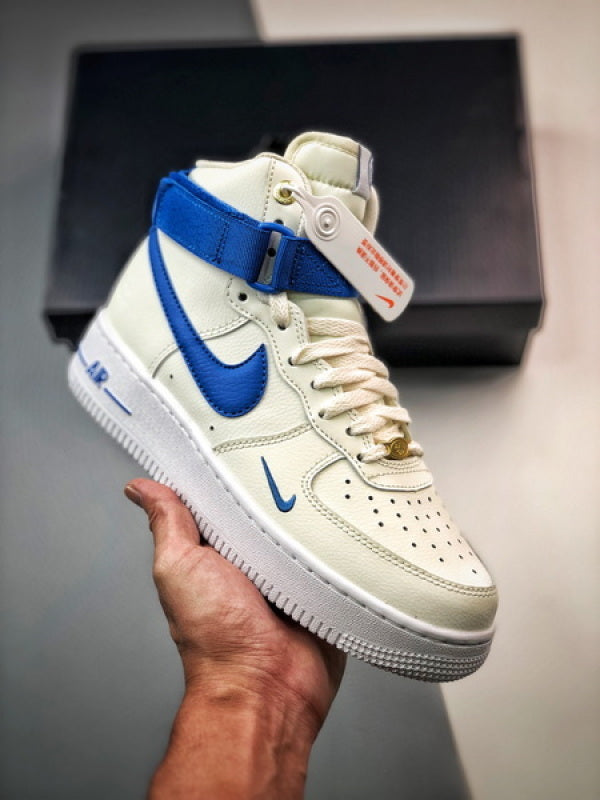 Air Force 1 High Branco e Azul Precioso