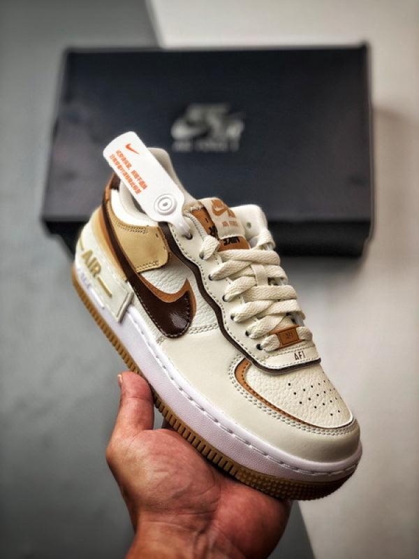 Air Force 1 Shadow Branco e Marrom