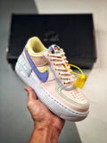 Air Force 1 Shadow Rosa Amarelo e Roxo