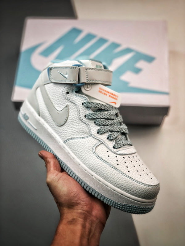 Air Force 1 07 Mid Azul Gelo Estrelas