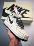 Air Force 1 07 Mid Bege e Preto