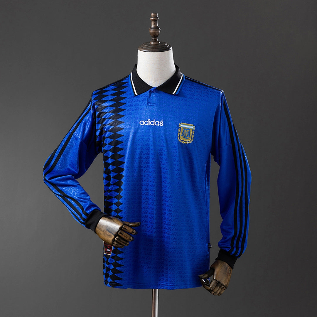Camisola Alternativa da Argentina 1994 (Retro, Manga Longa)