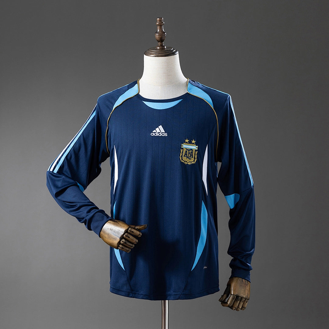 Camisola Alternativa da Argentina 2006 (Retro, Manga Longa)