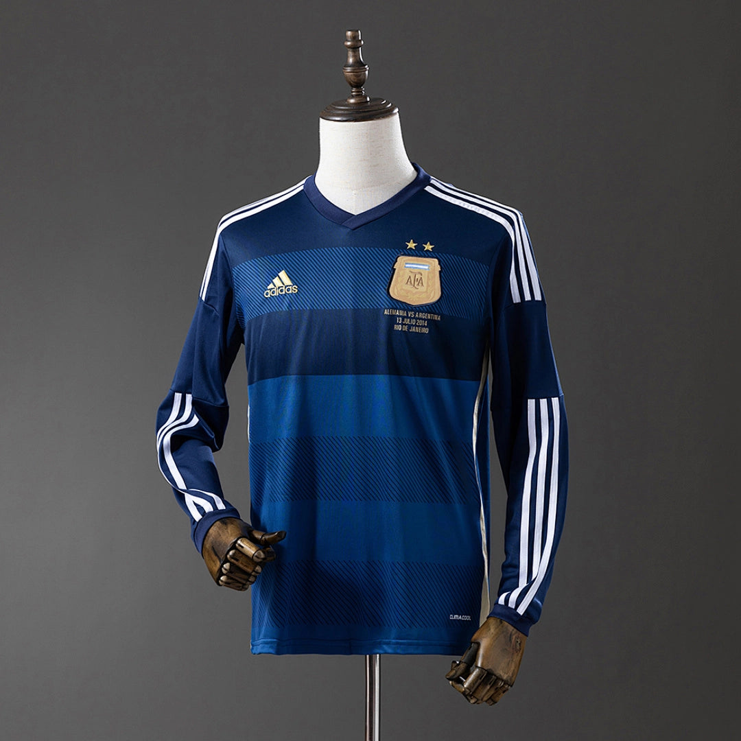 Camisola Alternativa da Argentina 2014 (Retro, Manga Longa)