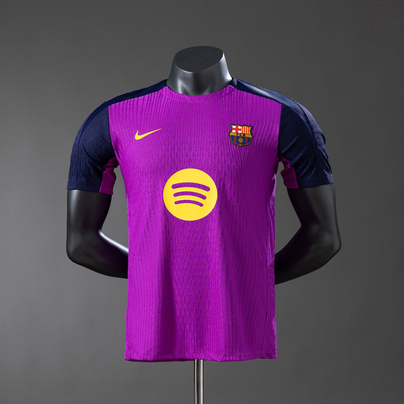 Barcelona 25/26 Pre-match training versão jogador-roxo