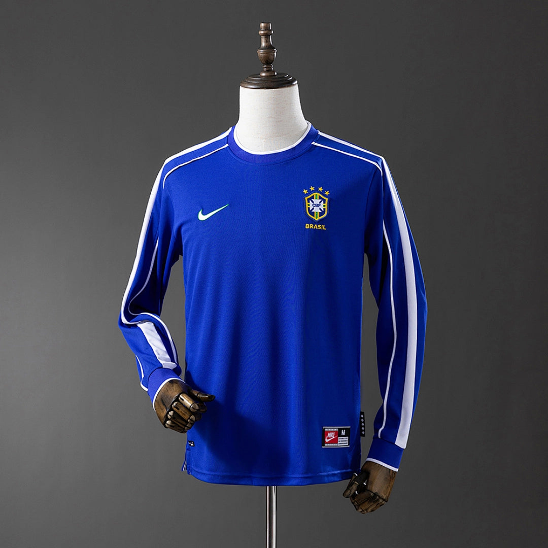 Camisola Alternativa do Brasil 1998 (Retro, Manga Longa)