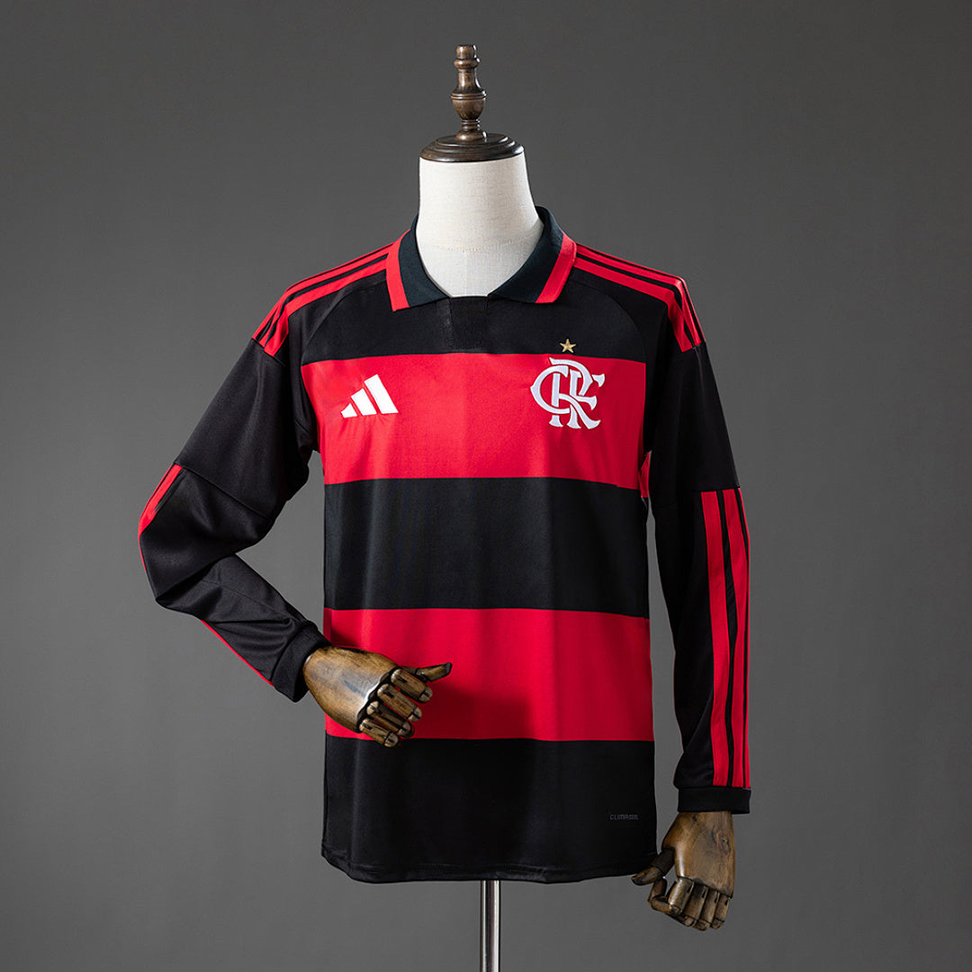 Camisola Flamengo Principal Manga Comprida 26/27