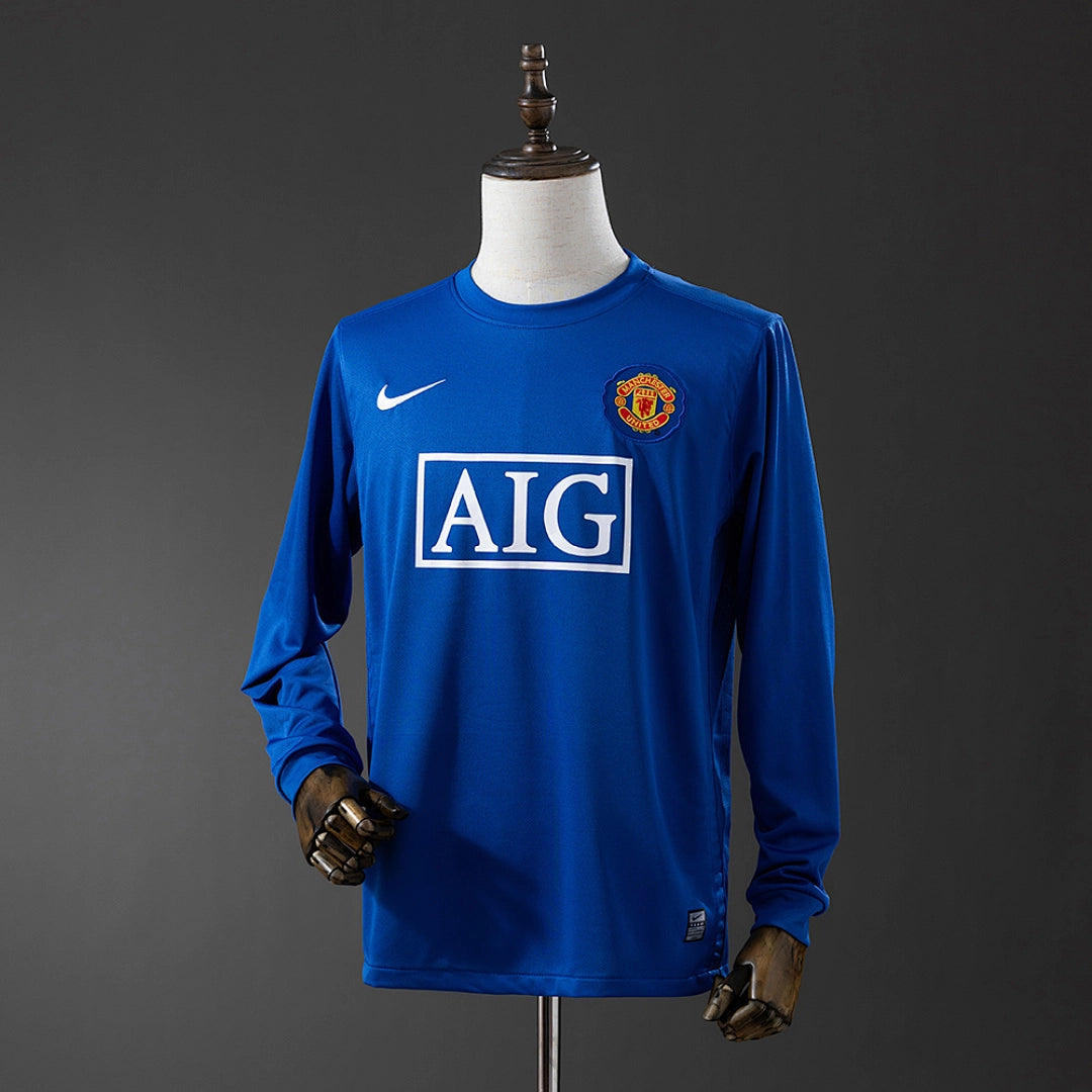 Camisola 2 Alternativa do Manchester United 2008/2009 (Retro, Manga Longa)