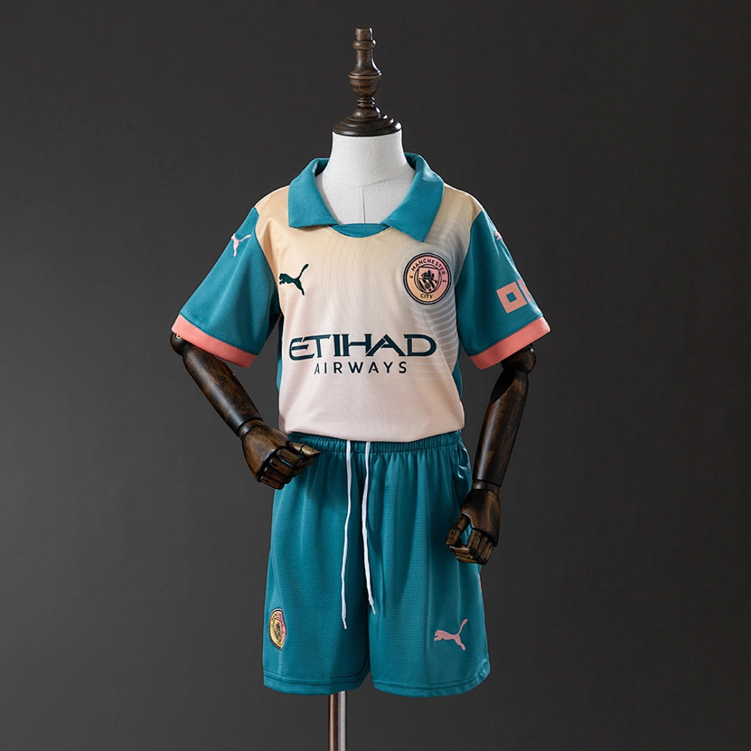 Kit Crianca Manchester City Quarta 2024/2025
