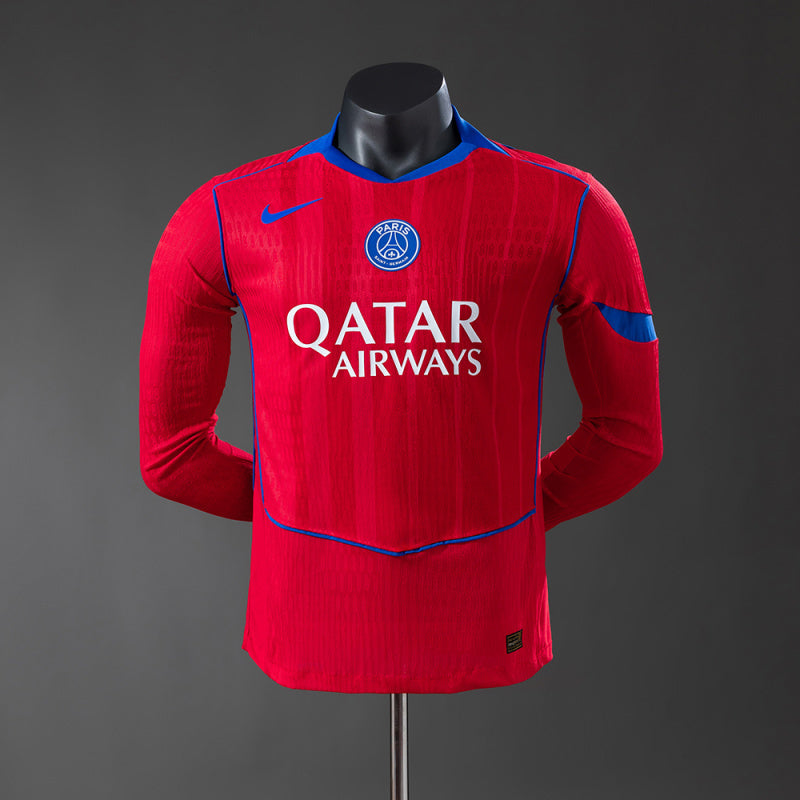 PSG 2025/26 Third Away manga-longa versão jogador