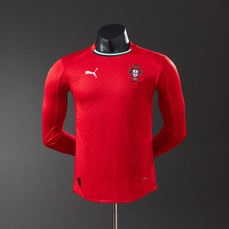 Portugal 2025 manga-longa Home versão jogador