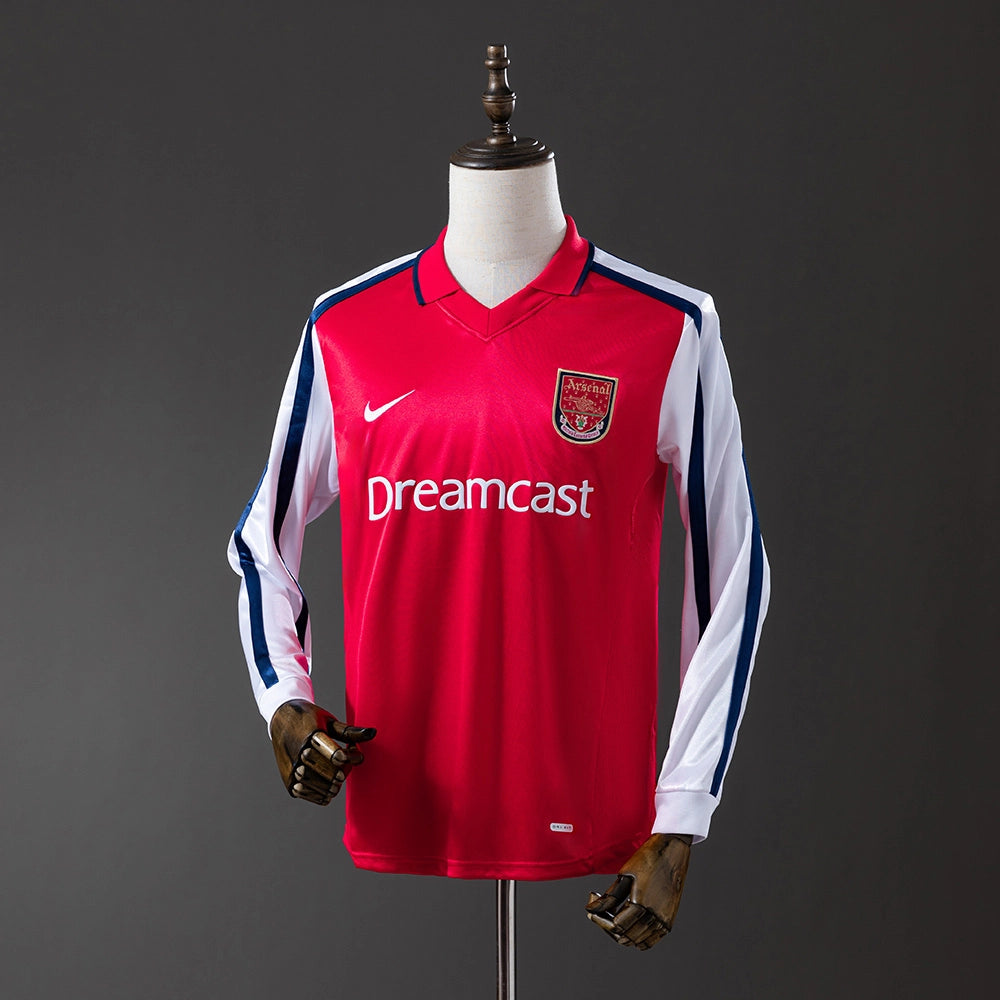 Camisola Arsenal 2001/02 Principal Manga Comprida Retro