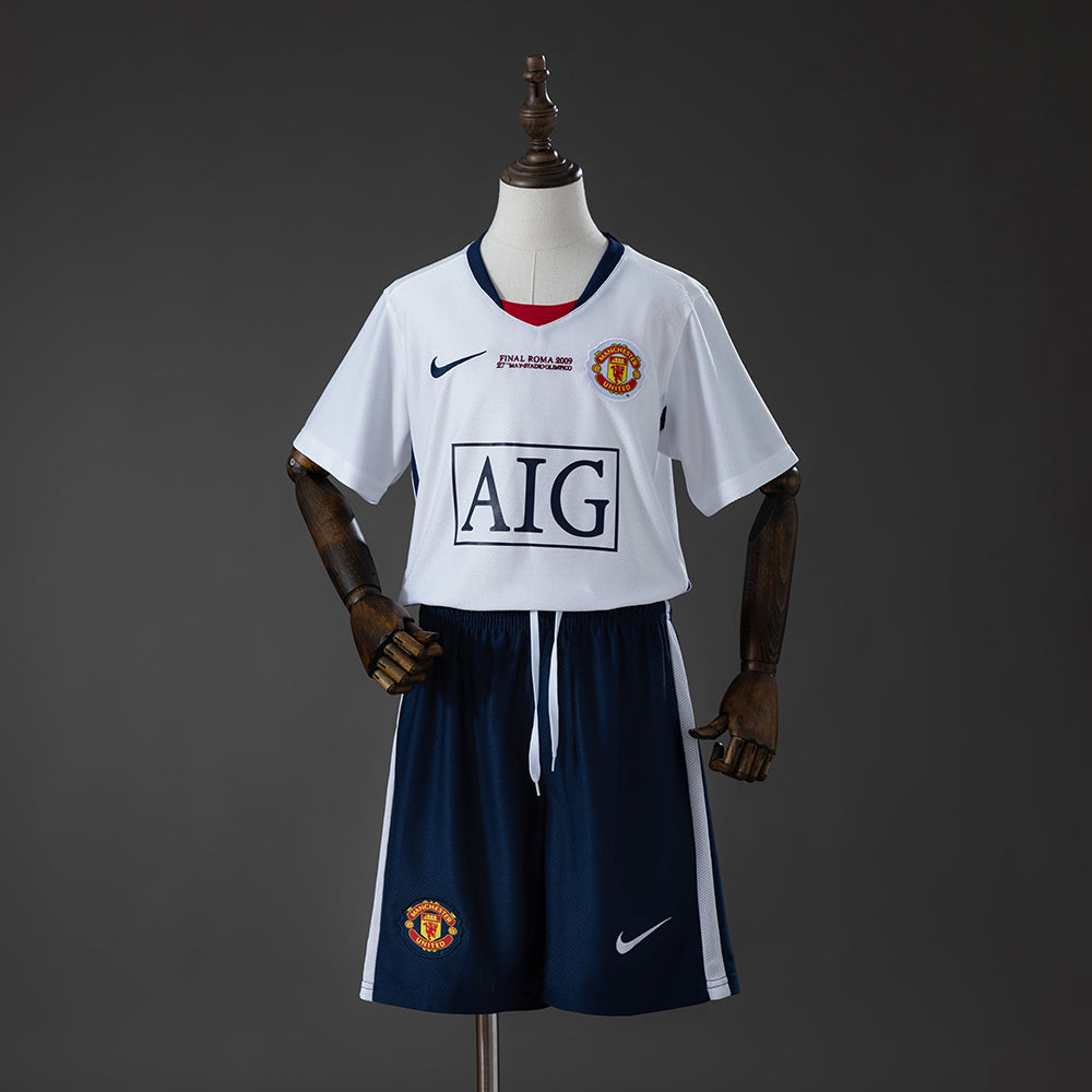 Camisola Fora Retro Manchester United UEFA Champions League 2008/2009 Criança