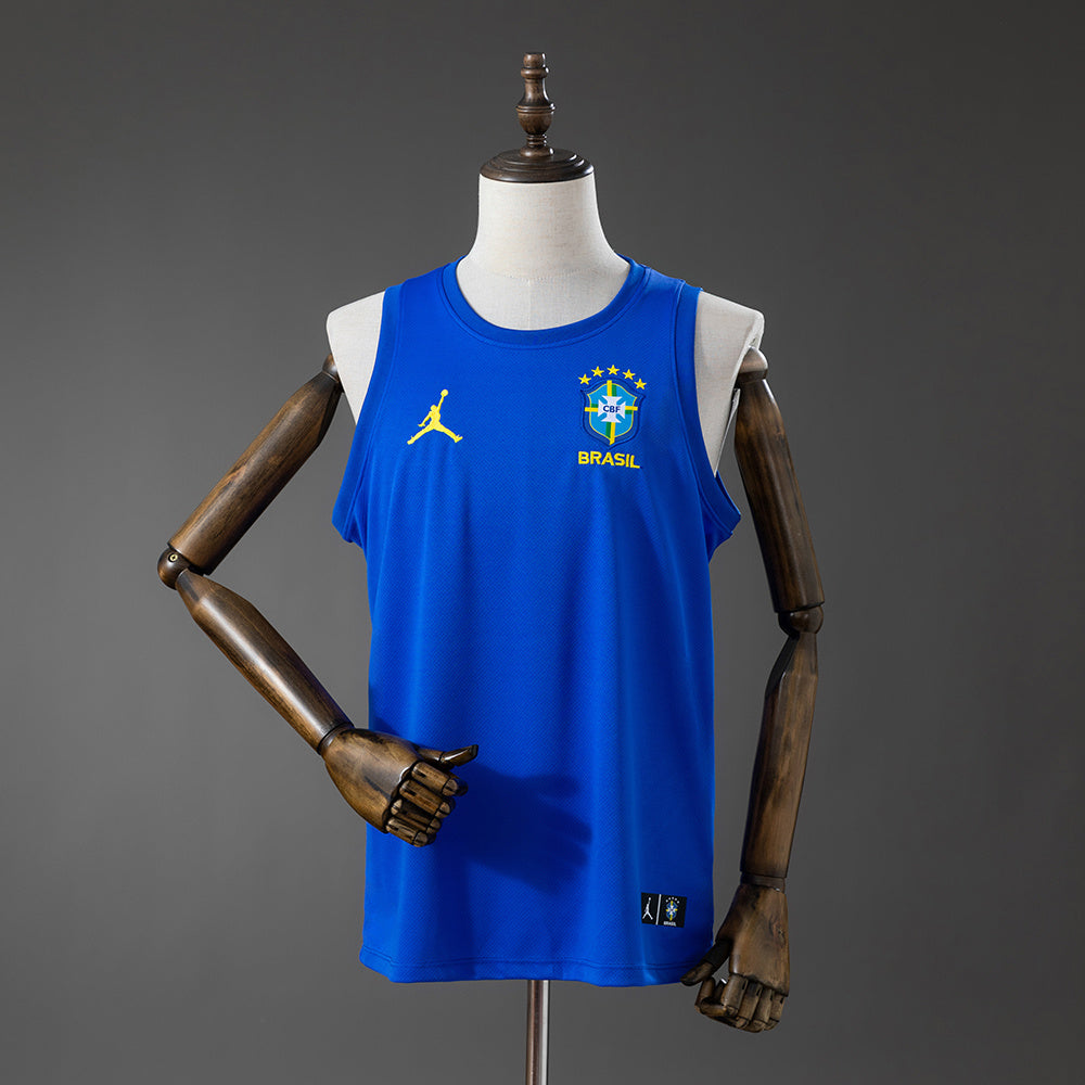 Camisola Treino Colete Brasil Azul 2026