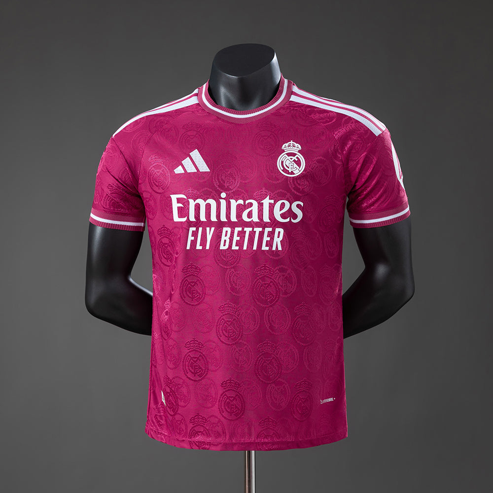 Camisola Edição Especial Real Madrid Vermelho Rosa Versão Jogador 2026/2027