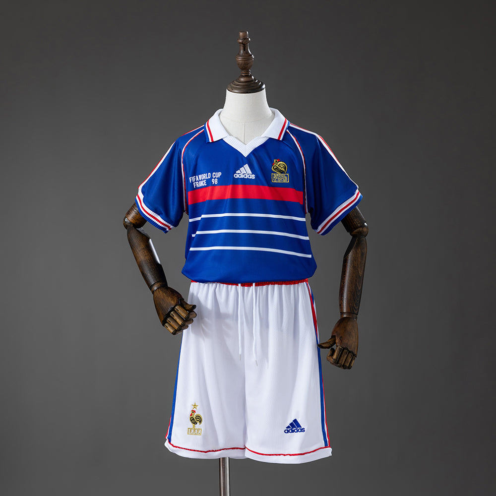Camisola Principal Retro França 1998 Criança